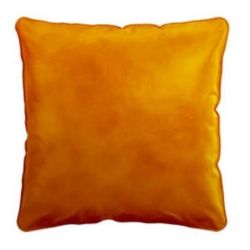 Coussin VELVET - 45x45cm - En velours déhoussable et lavable - CURRY