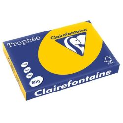 Rame A3 -  80g - Jaune Tournesol CLAIREFONTAINE (500f) - Z