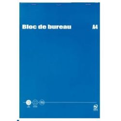 Bloc Bureau A4 5 x 5 - 200 p - 60g - Détachable - Dos carton //