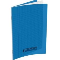 Cahier 17x22cm Séyès 96 p Piqûre 90g Polypro BLEU  //