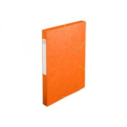 Boite classement Carton - Elast. 24x32cm Dos 25mm - ORANGE **