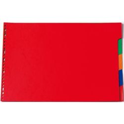 Intercalaires carte A3 Italienne 5 touches 225g Couleur- Z