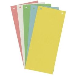 Intercalaires carte 10.5 x 24cm par 100 BLANC 180g EXACOMPTA  //