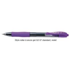 Stylo Gel Retractable PILOT G2 0.7mm - Trait : 0.4mm - VIOLET - Z