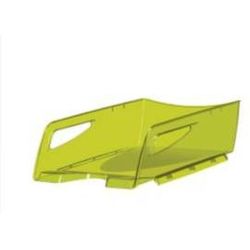 Corbeille courrier Maxi CEPPRO 220 - H11cm - poignée - VERT TR. - Z