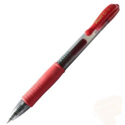 Stylo Gel Retractable PILOT G2 0.7mm - Trait : 0.4mm - ROUGE //