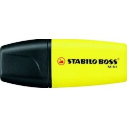 Surligneur STABILO MINI-BOSS - Trait 2 à 5mm - JAUNE - Z