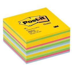 Bloc Cube reposition, 76 x 76mm - POST-IT - 450 f- Multicolore- Z