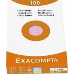 Fiches Bristol A5 205g 5 x 5 4 COULEURS 100 F. EXACOMPTA //