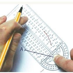 Regle Thamographe "4 instruments en 1" 14.6 x 6 cm - Z