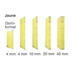 Dossier DACOTA 31x23cm- 320g - 1 poche soufflet  10mm - JAUNE //