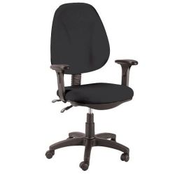 Fauteuil Opérateur BASIC - Tissus - 2 positions - NOIR