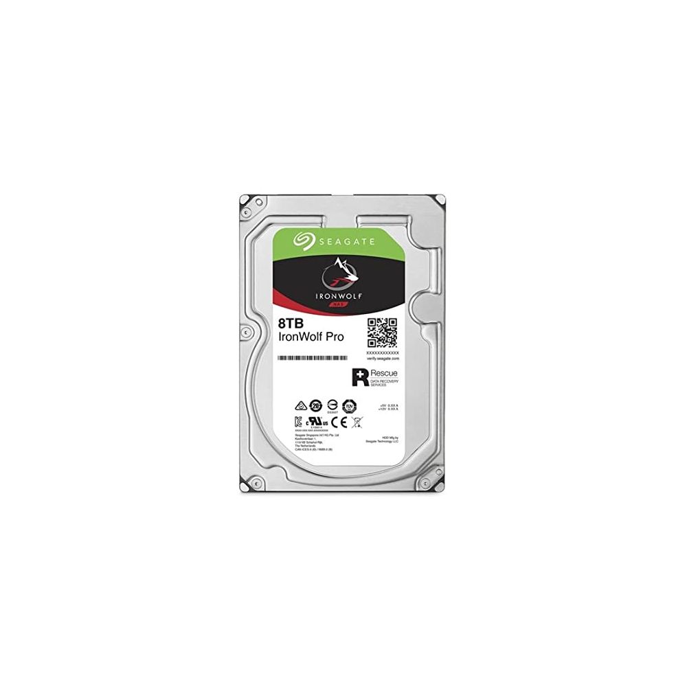 Disque dur SATA 3.5" 8To SEAGATEIronWolf Pro 7200 RPM(ST8000VN004) **