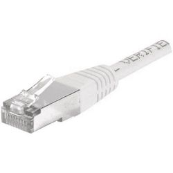 Cordon patch blindé Cat.6 F/UTP RJ45 cuivre 250Mhz - GRIS  3m //