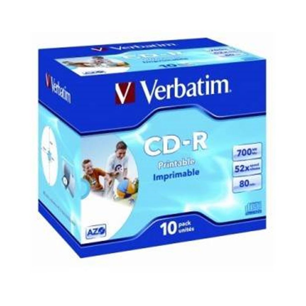 CD-R Vebatim 700mbmo/52*/80min imprimable