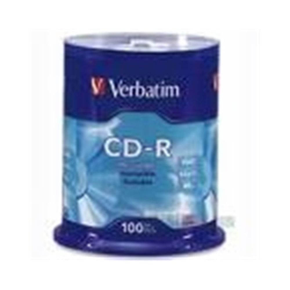 CD-R VERBATIM 52 X - 700 Mo/80mn Spindle Box (100 CD)