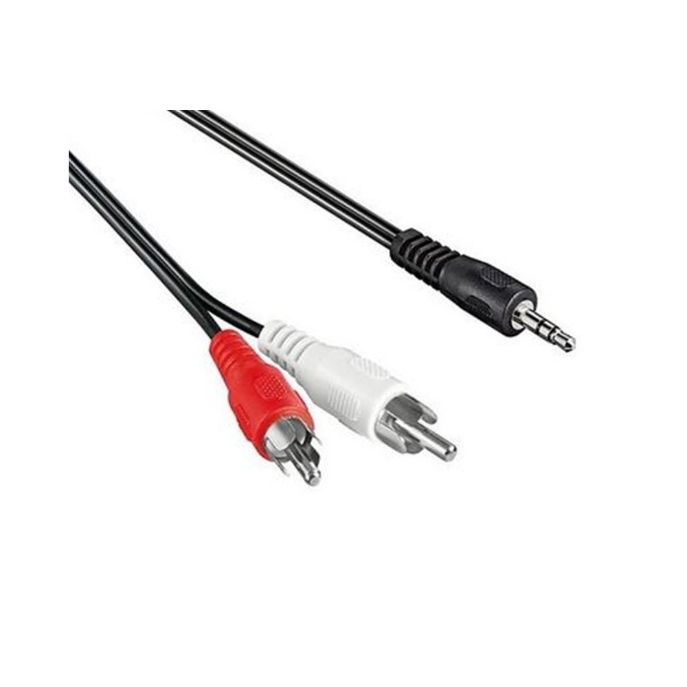 Cable audio stereo Jack 3.5M / 2xRCA M - 3m