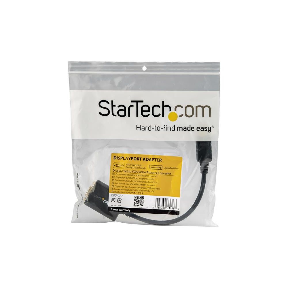 StarTech.com Adaptateur   Convertisseur vidéo actif DisplayPort vers VGA - M F - 1920x1200   1080p