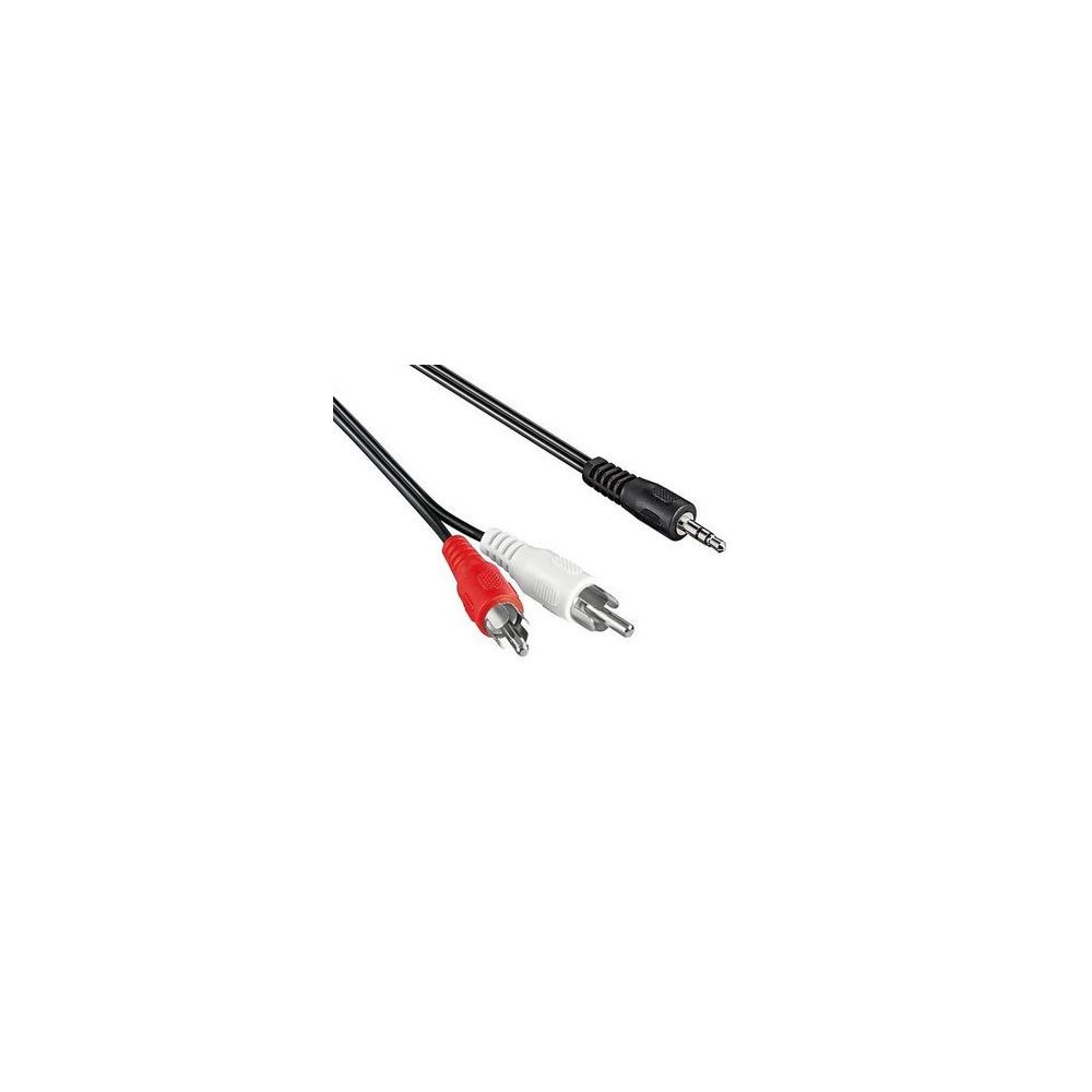 Cable audio stereo Jack 3.5M / 2xRCA M - 3m