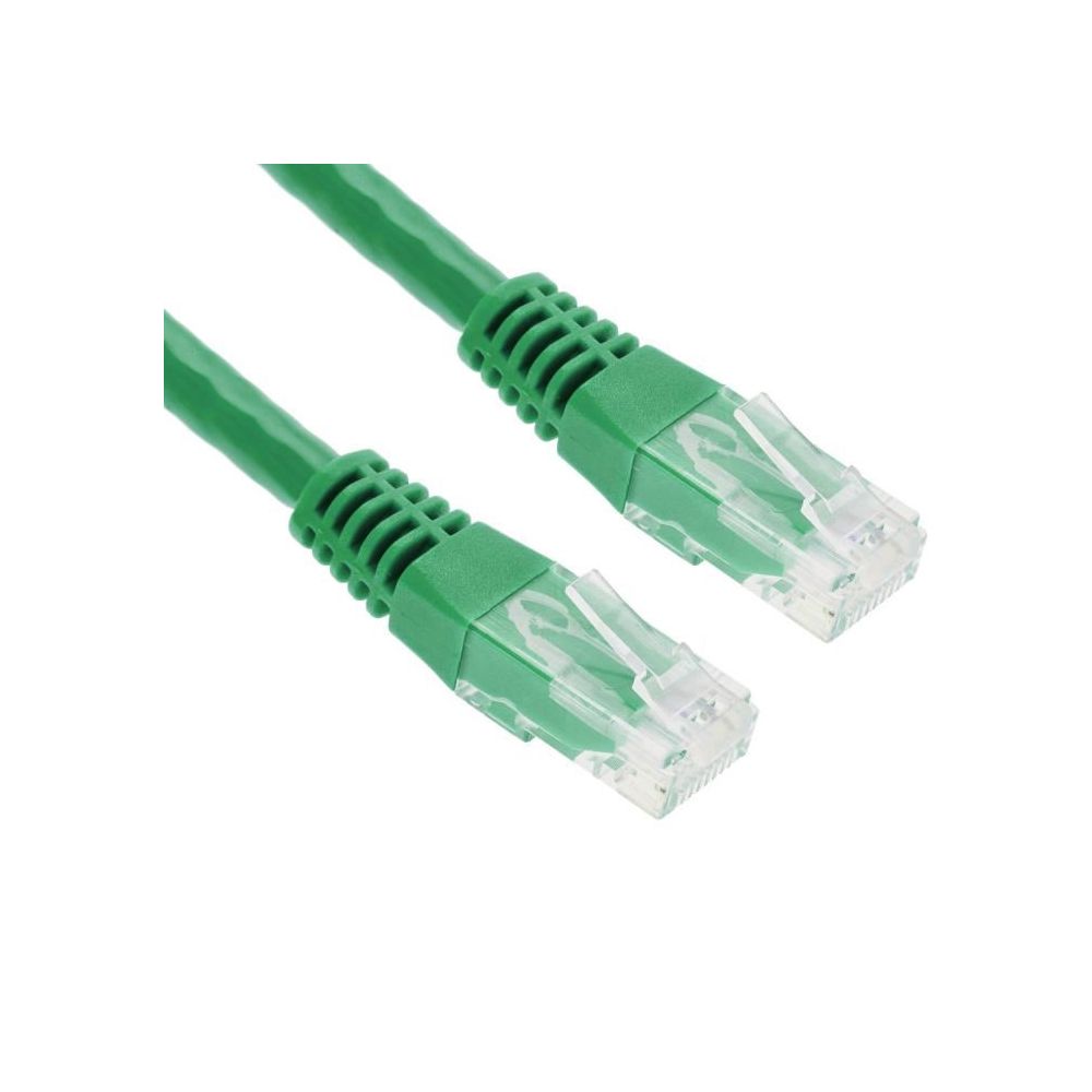 Cordon patch blindé Cat.6 F/UTP, RJ45 ,RJ45 cuivre 250Mhz - VERT  3m