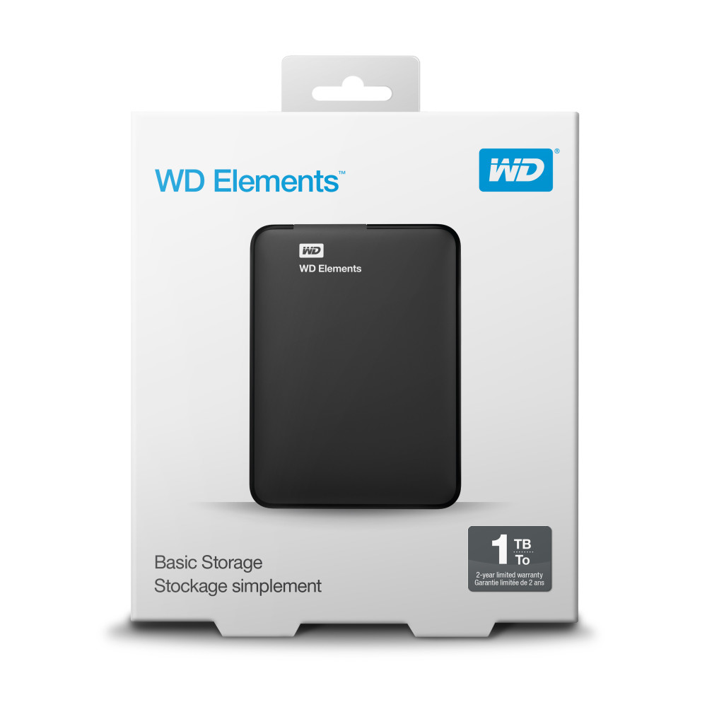 Western Digital Elements disque dur externe 8 To Noir sur