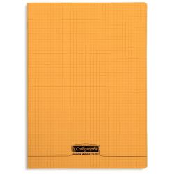 Cahier A4 5 x 5 96 p Piqûre 90g Polypro ORANGE CLAIREFONTAINE