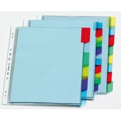 Pochettes Intercalaire PVC - A4 - Onglets interchangeable - 8 Onglets