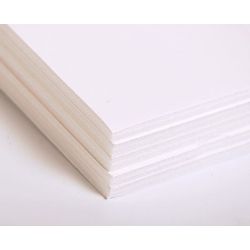 Feuille carton plume/mousse 60 x 42cm CLAIREFONTAINE Ep: 3mm - BLANC