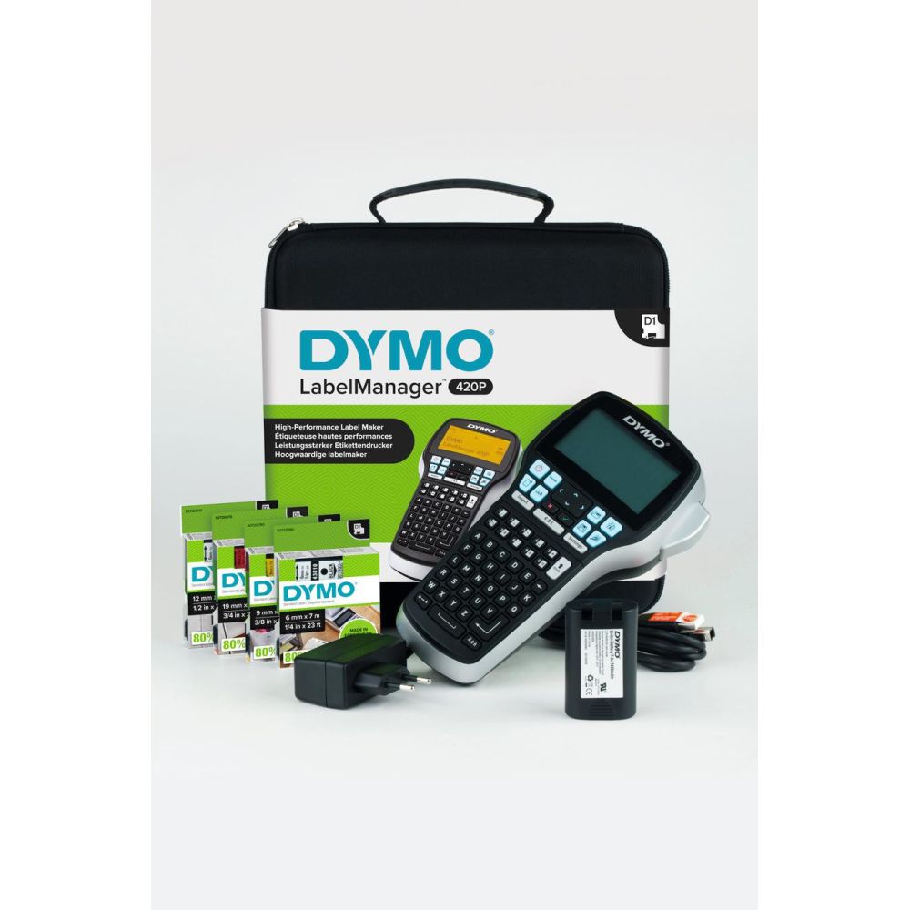 Dymo LetraTag LT-100H Kit de base avec étiqueteuse, Étiqueteuse portative