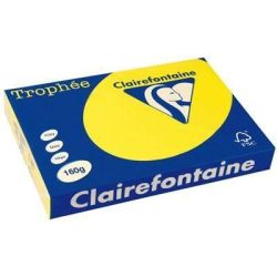 Rame A3 - 160g - Jaune Soleil CLAIREFONTAINE (250 f.) - Ref:1039