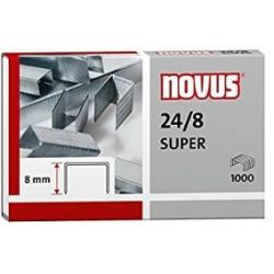 Agrafes 24/8 Super galvanisées NOVUS (boîte de 1000)