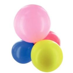 Ballon de Baudruche - 30 cm - Couleurs assorties ( Par 100)