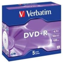 DVD+R VERBATIM 4.7 Go - Vitesse: 16X  - (par 5)** Z