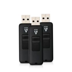 Clé USB 2.0 - 4 Go - V7 - Paquet de 3