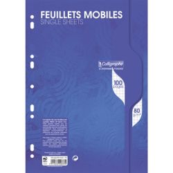 Feuillets mobiles - 80gr - A4 - 5 x 5 - 100 pages  - Z