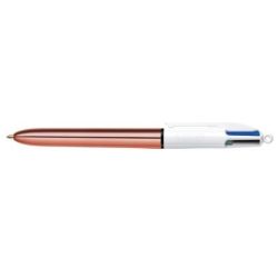 Stylo Bille BIC 4 couleurs Rose Gold - Tracé : 0.4mm  - Z