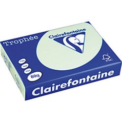 Rame A4 -  80g - Vert Golf - CLAIREFONTAINE (500 f.) - Ref:1777 //