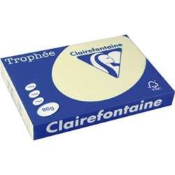 Rame A3 -  80g - Jaune Pastel Canari - CLAIREFONTAINE (500f) **