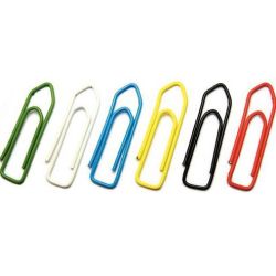Trombones colorées (Attache-lettres) de 25mm - Boîte de 100 //