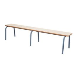 Banc sans dossier 160 cm Ep:19mm - 1 Lame melam. - T2 - H 31cm