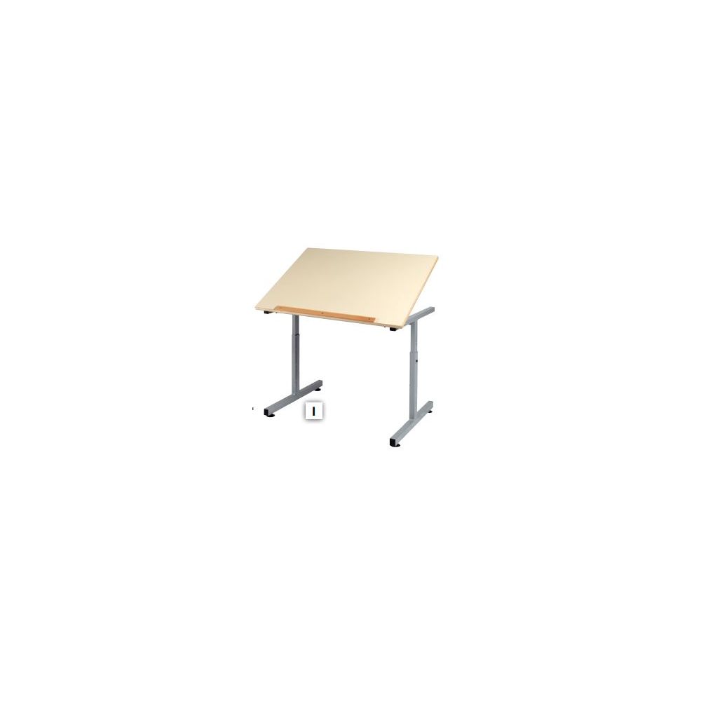 Table Scolaire PMR Plateau Bois Inclinable Stratifié 90 x 65cm