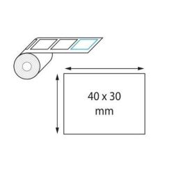 Rouleau etiq. therm Ext. (dim: 40 x 30mm) 1 000 etiq. Congél. //