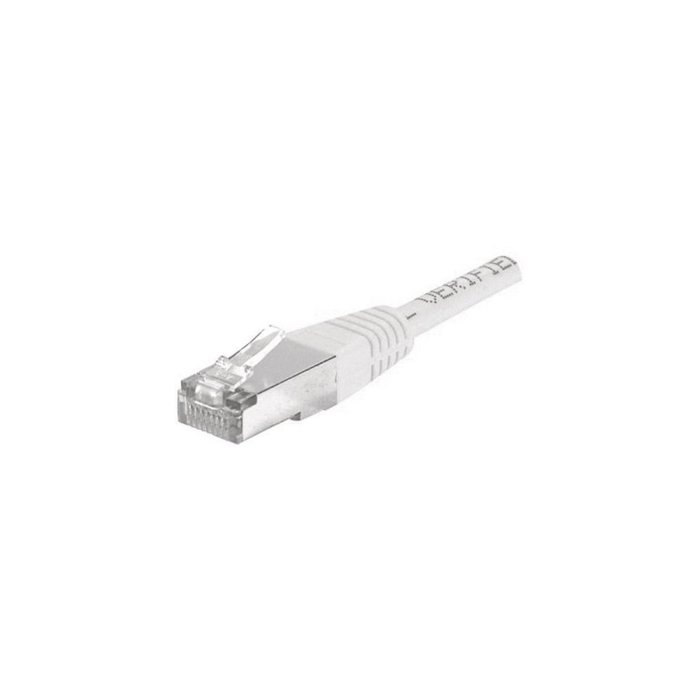 Cordon patch blindé Cat.6 F/UTP, RJ45  cuivre 250Mhz - GRIS  2m //