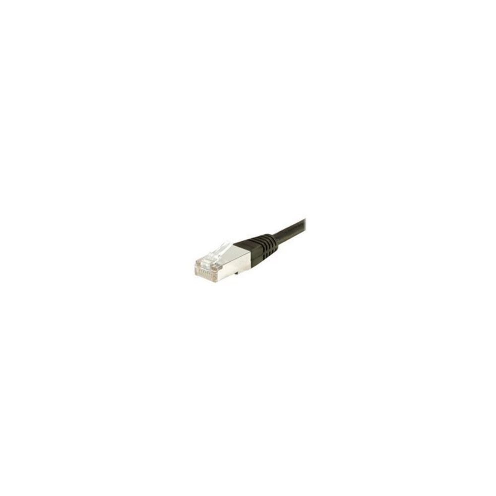 Cordon patch blindé Cat.6 F/UTP, RJ45  cuivre 250Mhz - NOIR 10m //