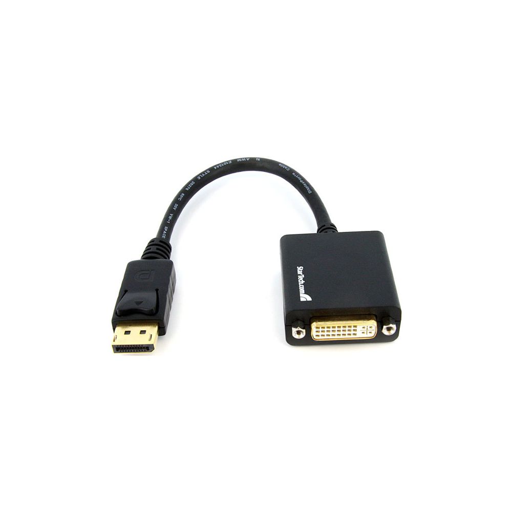 Convertisseur DisplayPort (M) vers DVI (F) - câble 10 cm