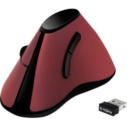 Souris sans fil LOGILINK Ergo, 5 touches - ROUGE/NOIR Droitier - Z