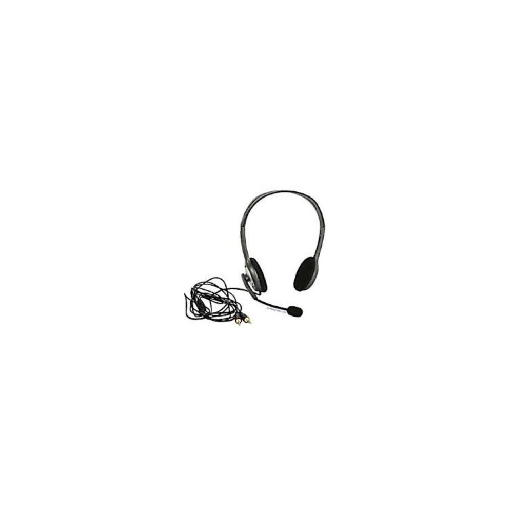 Casque micro filaire LOGITECH H110 Gris - Double Jack 3.5mm