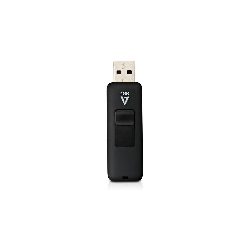 Clé USB 2.0 - 4 Go - V7 - Noir //