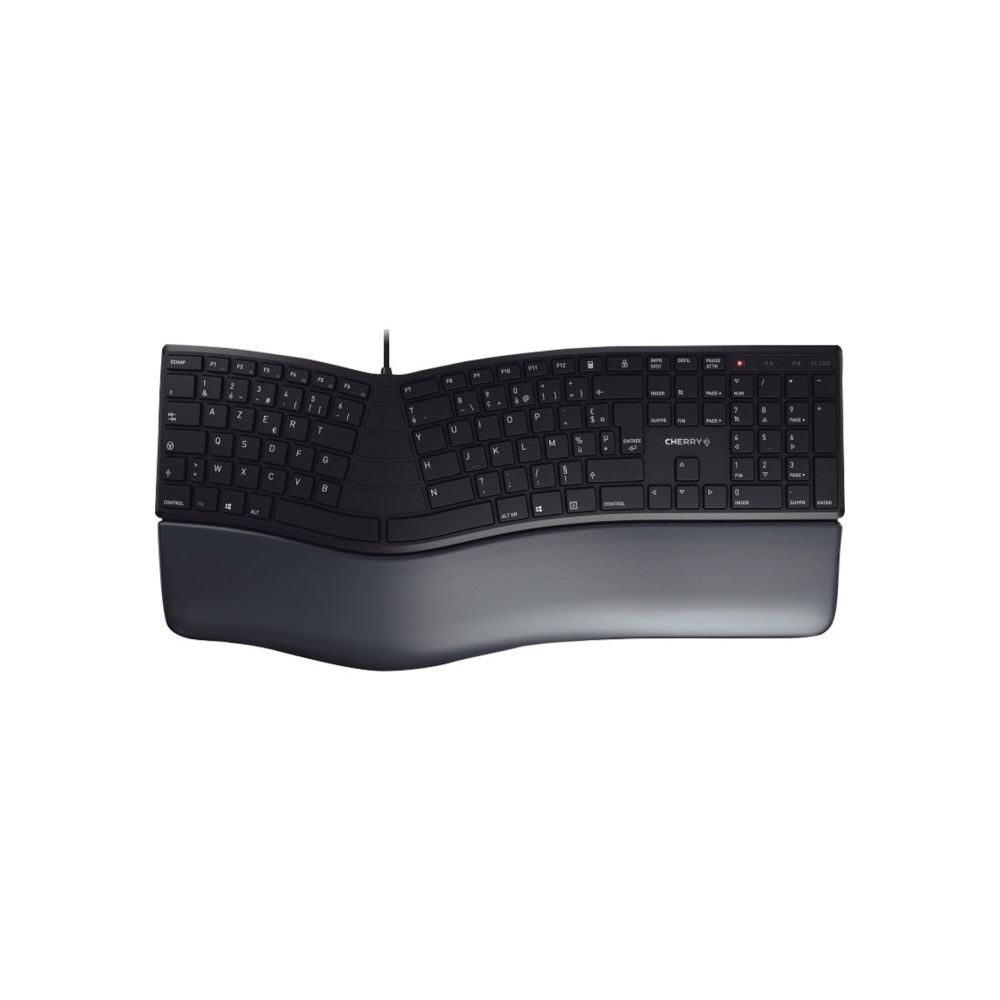 Clavier filaire ergonomique - CHERRY KC 4500 - FR - NOIR //