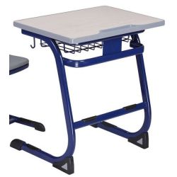 Table Scolaire Bleu & Grise 70 x 50cm  H 58 cm - T3 (GS Maternelle)